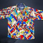 Print Comfortable summer Shirt for Boys Lenin Fabric Multicolor