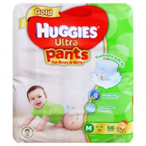 Huggies Ultra Gold Medium Pant Diaper 6-12Kg - 56 Pcs (Malaysia)