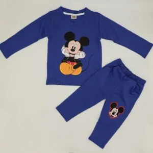 Micky Mouse Stylish Winter Dress for Boys Blue