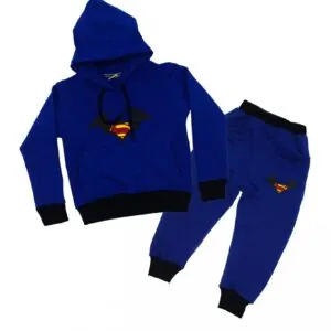 Superman Winter Hoodie and Pant Set for Girls & Boys Royal Blue